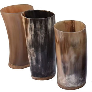 Vaso de Cerveza Vikingo de Cuerno de Búfalo de Alta Calidad, Fabricado Profesionalmente, para Vino Tinto, Ideal para Fiestas - Product Image 2