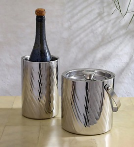 Elegante Cubitera de Acero Inoxidable Estilo Americano con Tapa y Pinzas, Enfriador de Hielo de Doble Pared para Fiestas, para Vino y Cócteles - Product Image 6