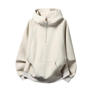 Sweat à capuche unisexe en polaire d'agneau avec fermeture éclair, coupe oversize, épais et chaud, personnalisable pour homme, haute qualité, très vendu - Product Image 6