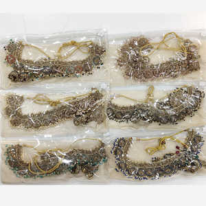 Gold Plated Fine <b>Jewelry</b> <b>Set</b> with Crystal Stone and <b>Pearl</b> Beads 12162416LPI Necklace - Product Image 1