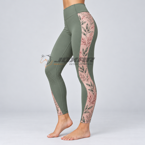 Leggings d'équitation haut de gamme pour femmes, avec grip intégral en silicone, légers, en tissu extensible respirant et anti-humidité - Product Image 4