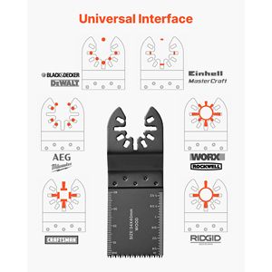 Kit de 160 Piezas para Herramienta Oscilante Multiusos: 36 Cuchillas Universales, 2 Raspadores, 2 Almohadillas de Lijado, 120 Lijas - Product Image 3