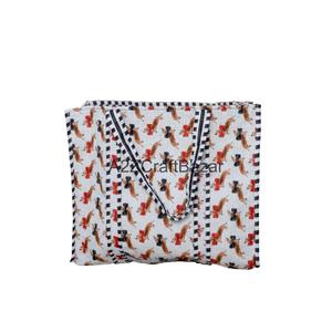 Bolsa de Mano Grande Acolchada de Algodón Orgánico Ecológico para Mujer, con Rayas Bohemias Hechas a Mano, Asa Larga para Hombro, para Compras - Product Image 5