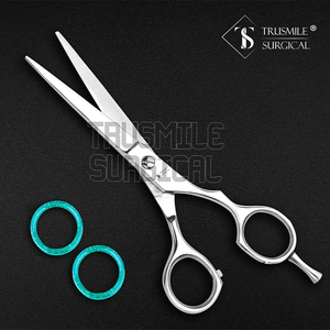 Vente en gros de ciseaux de coiffeur argentés de haute qualité ciseaux de coupe de cheveux en acier inoxydable avec pointe de lame tranchante pour la coiffure - Product Image 3