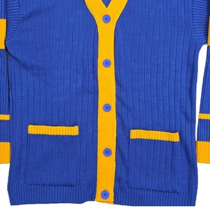 Cárdigan de Punto Acrílico Sigma Gamma Rho de Alta Calidad OEM, Cuello en V, Personalizable, Estilo Vintage, para Hombre, Invierno - Product Image 5
