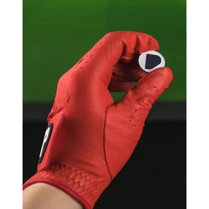 Gants de golf personnalisables en cuir Cabretta véritable blanc pour hommes adultes, accessoires de sport résistants à la pluie, design personnalisé durable - Product Image 4