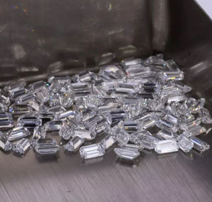 Diamante VVS blanco de corte esmeralda cultivado en laboratorio certificado 3,6*2,6 MM joyería personalizada precio al por mayor por quilate diamante sintético - Product Image 4