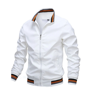Custom Fashion Soft Shell Windbreaker Windproof Waterproof Breathable Warm Jacket <b>Stand</b> Casual Men's Style Zipper Closure Winter - Product Image 1
