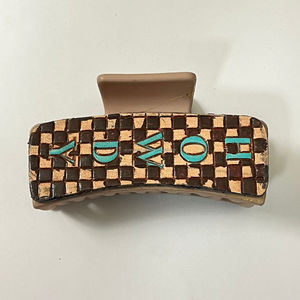Accesorios para el Cabello de Alta Calidad a Bajo Precio, Pinza de Pelo de Acetato con Diseño Nuevo, Logotipo Personalizado, Hecha a Mano en Cuero, para el Cuidado del Cabello Femenino - Product Image 6