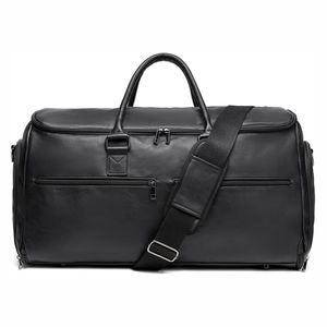 Bolsa de Viaje Profesional de Cuero para Negocios, Bolsa de Lona Espaciosa con Asas Resistentes - Product Image 5