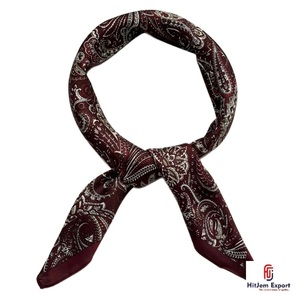 Luxury Printed Short <b>Scarf</b> Fabric White Label Service OEM ODM Textile Manufacturer Custom Branding Export Factory - Product Image 2