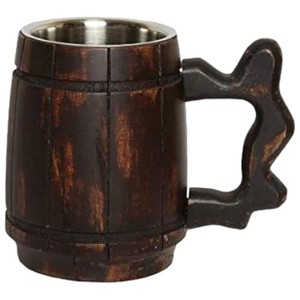 Tasses en bois artisanales fabriquées à la main à partir de bois naturel avec finition rustique pour le café, le thé, la décoration de cuisine, cadeau pour les amoureux - Product Image 1