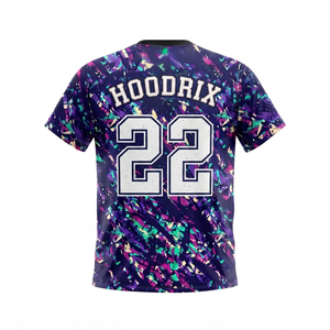 Wholesale Baseball Training Shooting Shirt Polyester <b>Mesh</b> Breathable Sublimation Print Custom Design Sports Jersey For Men ,Kid - Product Image 2