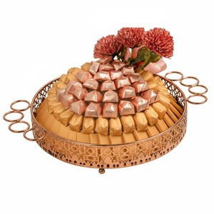 Fancy Stylish Decoration <b>Chocolate</b> Trays Metal <b>Chocolate</b> Trays Luxury Decorative Serving Trays For Home Hotel <b>Wedding</b> Events - Product Image 1