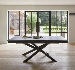 Ensemble de table à manger en teck massif Fasano, style minimaliste - Product Image 2