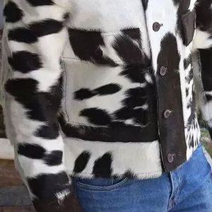 Nouvelle Collection 2026 : Blouson en Cuir de Vachette Tendance pour Homme avec Fermeture Éclair et Poches – Vente Flash - Product Image 4