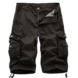 Shorts Cargo Décontractés pour Hommes de Haute Qualité OEM, Taille Moyenne, Vêtements de Travail, Motif Uni, Pantalons de Sport Jogger – Vente en Gros - Product Image 3