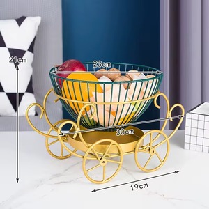 Panier à fruits en métal artisanal de qualité supérieure, design moderne indien, doré, pour hôtel/hôtel de villégiature/maison, table de chambre - Product Image 5