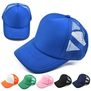 OEM Can Be Customized Print Embroidery logo Solid Color Foam Mesh <b>Hat</b> Breathable Sunscreen Baseball Cap Blank Trucker <b>Hat</b> - Product Image 1