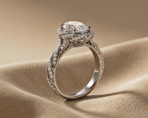 Sparkly 3CT Moissanite Oval Cut Classic Ring Rope Band 925 Sterling Silver For Unisex Anniversary Gift For <b>Wife</b> - Product Image 4
