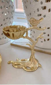 Figurine d'Oiseau Grue en Métal Moderne, Statue de Flamant Rose Doré Moderne, Décoration de Table pour Salon, Artisanat - Exportation en Gros Directe d'Usine Indienne - Product Image 3