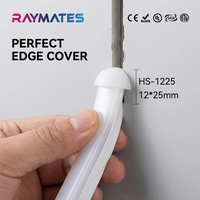 Lumières néon en gel de silice HS-1225 à tête de champignon encastrées IP67 étanches 90 SMD2835 Paysage DC24V Éclairage mural extérieur