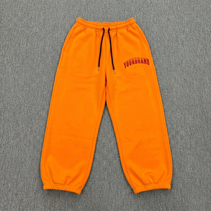 Casual Wear Women's Sweat Pant Wide Leg Flares Baggy Sweatpants Side Piping Knitted Embroidery Sweat <b>Track</b> Pants for Women - Product Image 4
