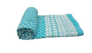 Tela de Algodón Azul Cielo de Primera Calidad, Bordada y Ligera, para Vestidos de Niñas/Mujeres, Hilo Peinado, Disponible al por Mayor - Product Image 3