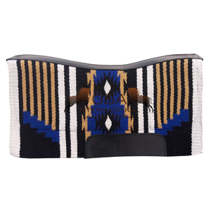 Couverture en laine 100% Nouvelle-Zélande personnalisable de qualité supérieure 34x36, avec feutre sous-couche, pour protection de selle d'équitation occidentale. - Product Image 2