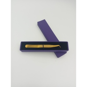 Eyelash Tweezers Curved Professional <b>Lash</b> Styling Tweezer Durable Stainless Steel Beauty Equipment - Product Image 1