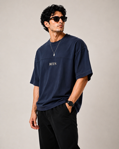 T-shirt surdimensionné en coton épais 160 g/m² pour homme, col rond, personnalisé avec logo, style streetwear, écologique, respirant, imprimé sérigraphié effet délavé - Product Image 3
