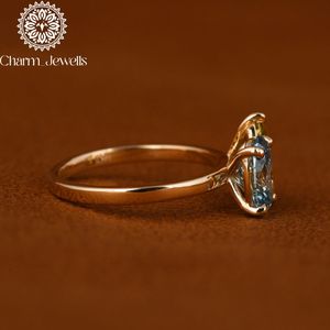 Bague de fiançailles en argent pour femme Charm Jewells avec moissanite taille coussin et sertissage classique à griffes, certifiée IGI, 3 grammes - Product Image 5