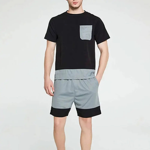 Ensemble de shorts décontractés pour hommes, coupe ample, imprimé numérique, respirant, séchage rapide, confortable, polyester/coton - Product Image 5