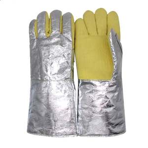 Guantes de Seguridad Resistentes al Calor STALWART IMPEX, 8 oz de Grosor, 14 Pulgadas de Largo, Resistentes al Fuego, para Bomberos - Product Image 2