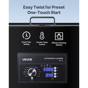 Pulitore a Ultrasuoni Professionale da 30L in Acciaio Inossidabile con Controllo a Manopola e Cestello per la Pulizia, Pulitore a Ultrasuoni Domestico - Product Image 3