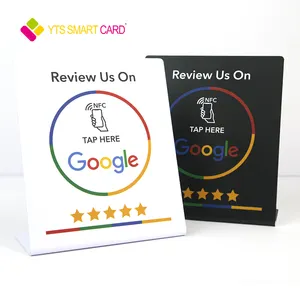 YTS Custom Printing Programmable QR Code Social Media Plastic Pay Review Nfc Stand Google Play Gift Business Card