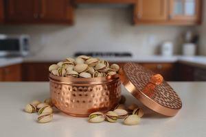 Handmade Vintage Pure Copper Airtight Dishwasher Safe Eco-Friendly Kitchen Storage <b>Container</b> Tableware for Spice Dry Fruit Tea - Product Image 3