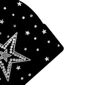 Gorro de punto acanalado de cristal negro al por mayor, gorro de invierno unisex suave y cálido, gorro elástico tipo calavera, gorro con logo personalizado - Product Image 4