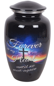 Urna Funeraria Americana Clásica, Urna de Alta Calidad con Acabado Brillante para Cenizas Humanas de Adultos, con Espacio para Imagen y Texto - Product Image 1