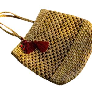 Le Trio de Sacs de Marché Tressés - sacs en jacinthe d'eau tressés à la main - Product Image 3