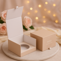 Boîte cadeau magnétique rigide de luxe pour bougies avec finition gaufrée |   Boîte d'emballage haut de gamme avec insert pour les marques de bougies