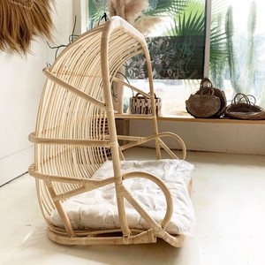 Double hanging <b>egg</b> basket chair cheap price cane rattan swing chairs manufactured in Vietnam - Product Image 6