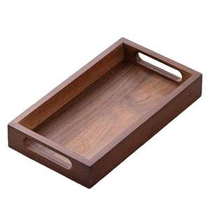 Plateau traditionnel indien en bois de Sheesham pour fruits secs, finition soignée, idéal pour offrir et présenter sur la table, provenant d'Inde - Product Image 3