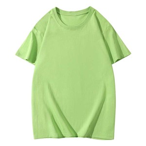 เสื้อยืดคอกลมแขนสั้นผู้ชายผ้าฝ้าย 100% สีทูโทน สกรีนโลโก้ด้านหน้าตามแบบ OEM ระบายอากาศได้ดี แห้งเร็ว เหมาะสำหรับออกกำลังกาย - Product Image 5
