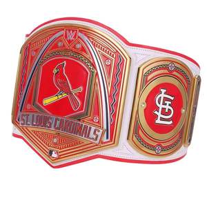 Cinturón de Campeonato de los St. Louis Cardinals Y Cinturón de Lucha Libre Personalizado Rojo y Dorado O Regalo Personalizado para Fanáticos del Béisbol - Product Image 5