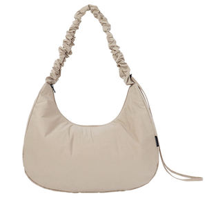 Wholesale Women's Simple Fashion Single Strap Letter Shoulder <b>Bag</b> Zipper Closure 7 Inch Lightweight Recycled <b>Fabric</b> Polyester - Product Image 6
