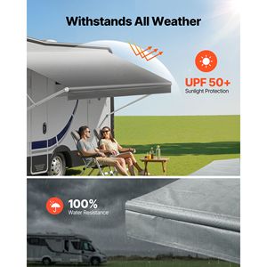 Telo di Ricambio per Tenda da Camper in Vinile Resistente alle Intemperie 17FT, 18 oz UPF50+, Protezione per Tende da Camper 16FT 2" - Product Image 2