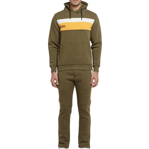 Chándal con Capucha para Hombre, Color Sólido, Manga Larga, Ropa Casual, Transpirable, Poliéster y Algodón, Otoño, Corte Regular - Product Image 2