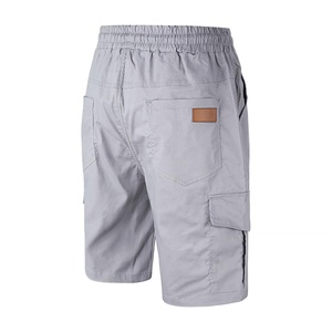 Hot Selling <b>Men's</b> Cotton Summer <b>Shorts</b> <b>with</b> Casual <b>Pockets</b> OEM Customizable Solid Pattern Cargo <b>Shorts</b> - Product Image 3