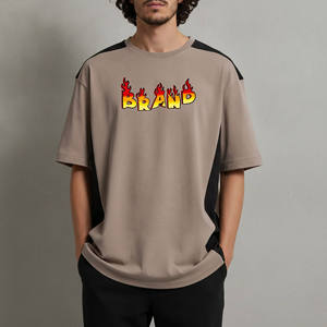 Nouveaux T-shirts personnalisés à manches courtes pour hommes 100% Coton Été Hip Hop Coupe Ample Écologique 220g Séchage Rapide Anti-rétrécissement - Product Image 4